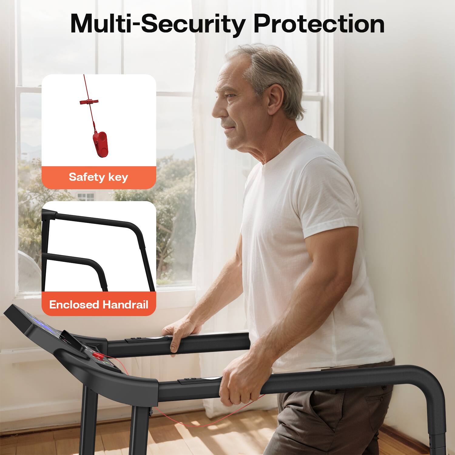 Multi-Security Protection

Safety key

Enclosed Handrail