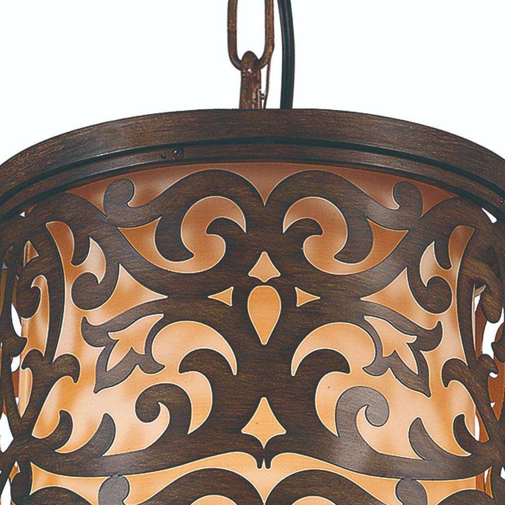 Back. CWI Lighting - Nicole 1 Light Drum Shade Mini Pendant With Brushed Chocolate Finish - Brushed Chocolate.