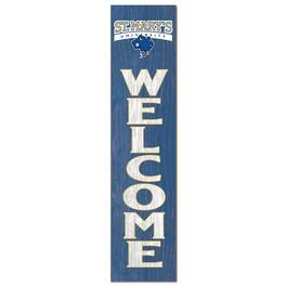 Jardine - St. Mary's University Rattlers 12'' x 48'' Welcome Outdoor Leaner - Blue