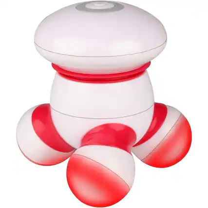 Front. Schertz - Mini Handheld Vibrating Massager, Portable with LED Light, Battery-Operated.