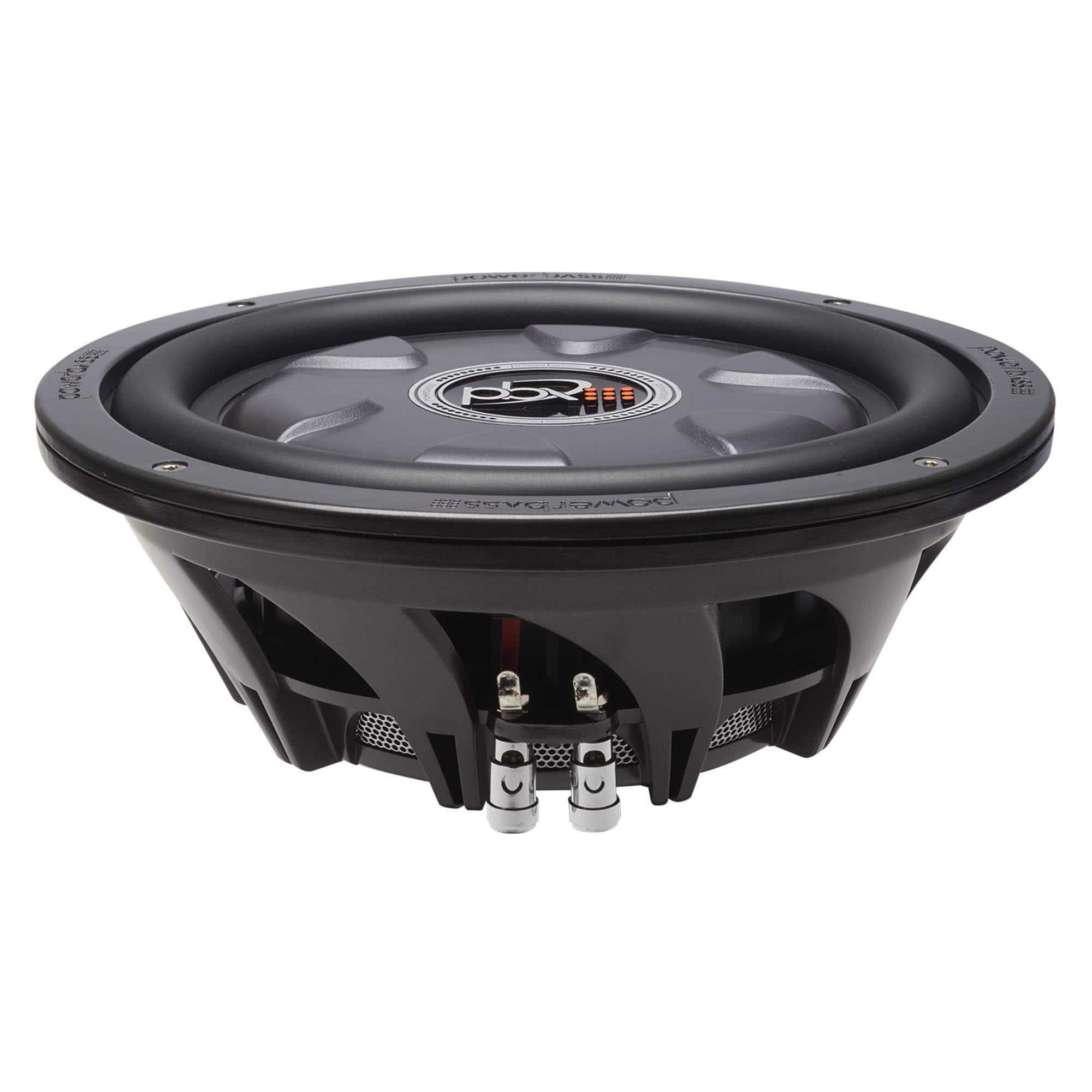 Powerbass - XL-1040T - 10" Single 4-Ohm Shallow Mount Subwoofer - Black/Gray