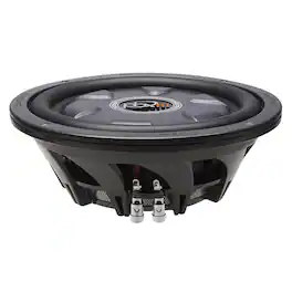 Powerbass - XL-1040T - 10" Single 4-Ohm Shallow Mount Subwoofer - Black/Gray