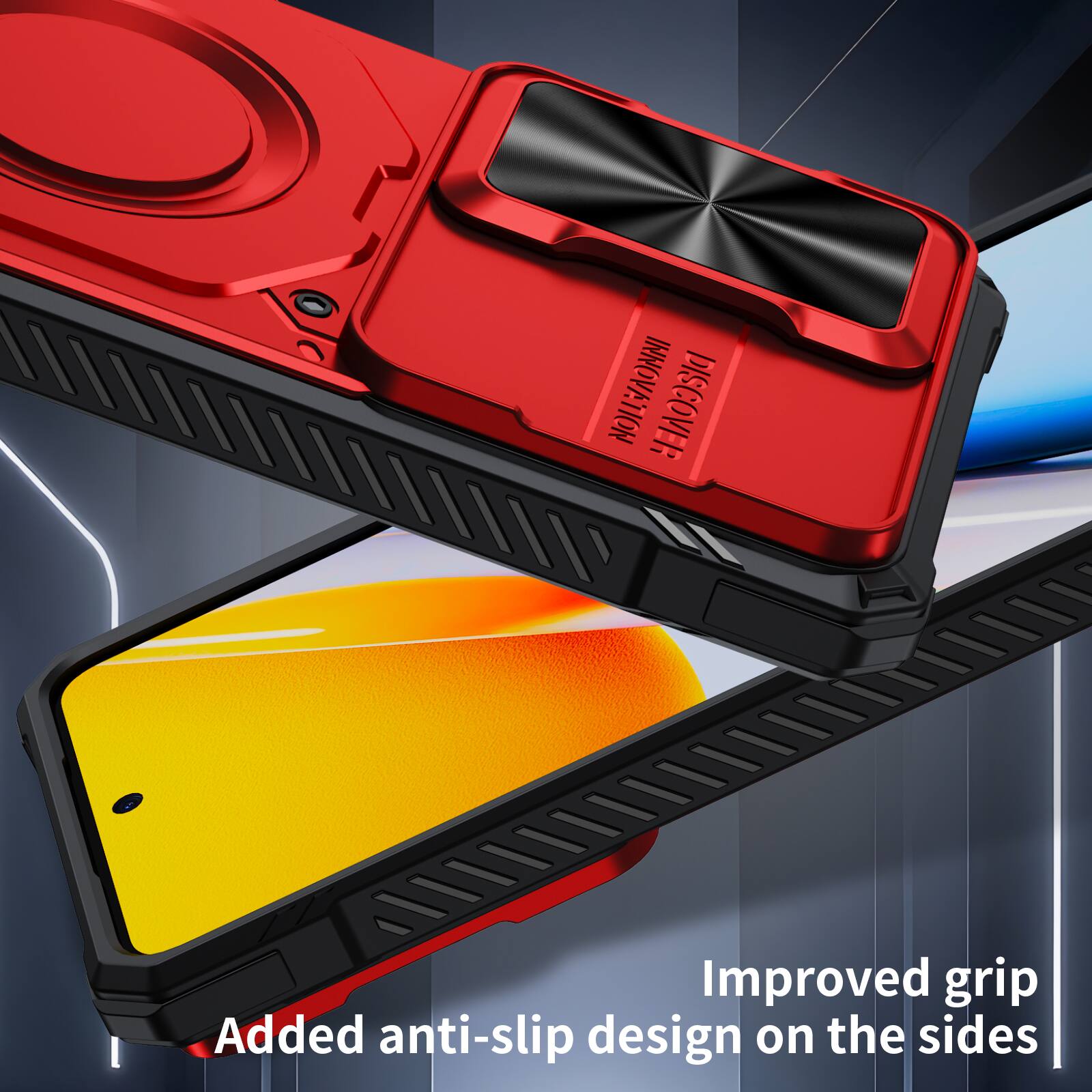 INNOVATION DISCOVER

Improved grip
Added anti-slip design on the sides