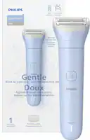 Philips - Lady Electric Shaver Series 6000 for women, Cordless, Wet & Dry with 1 Accessory - Light Blue - Front_Zoom