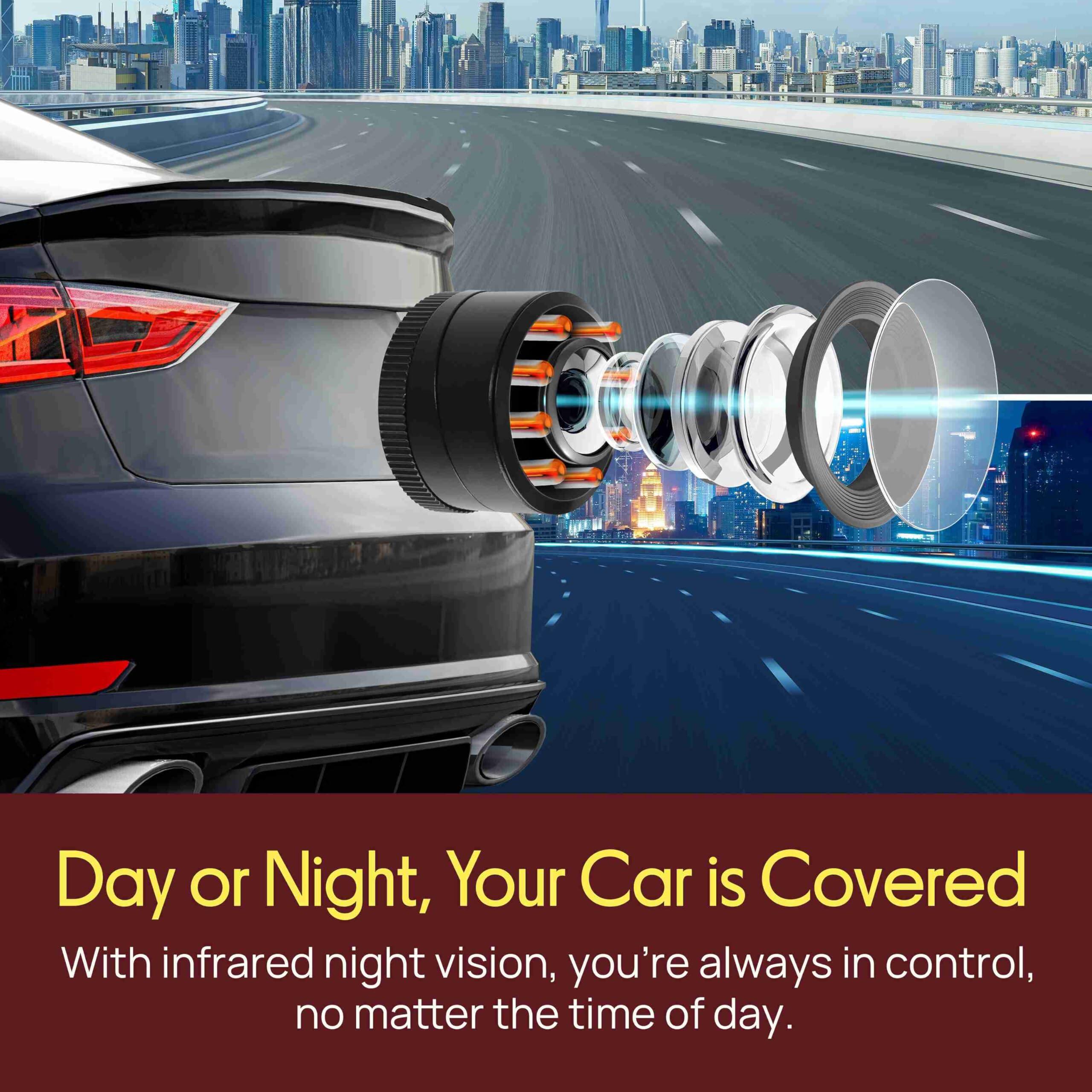 Day or Night, Your Car is Covered

With infrared night vision, you're always in control, no matter the time of day.