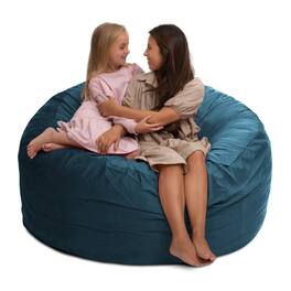 Ultimate Sack - 5ft Bean Bag Chair, Oversized Indoor Comfy Lounger, Suede - Cloud