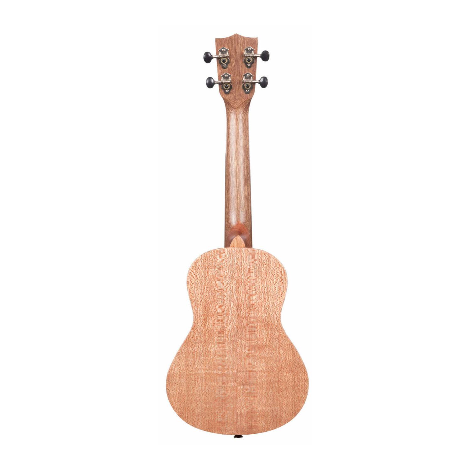 Left. Kala - (D) Kala KA-20C Burled Meranti Concert 4-String Ukulele.