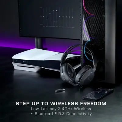 Turtle Beach Stealth 500 Wireless Gaming Headset for PS5, PS4, PC, Nintendo Switch, & Mobile – 40-Hr Battery - Black