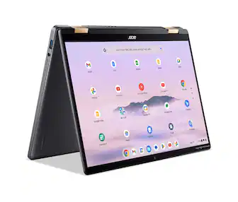 Acer - Chromebook Plus Spin 714 Laptop with Google AI – 14" WUXGA Touch - Intel Core Ultra 5 115U – 8GB LPDDR5 – 256GB SSD - Steel Gray