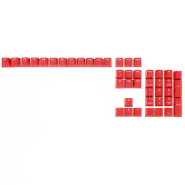 Unique Bargains - 42 Keys PBT Keycap Set, Colorful Mechanical Numpad Numeric Keypads Portable Keycaps for Office Gaming DIY - Red