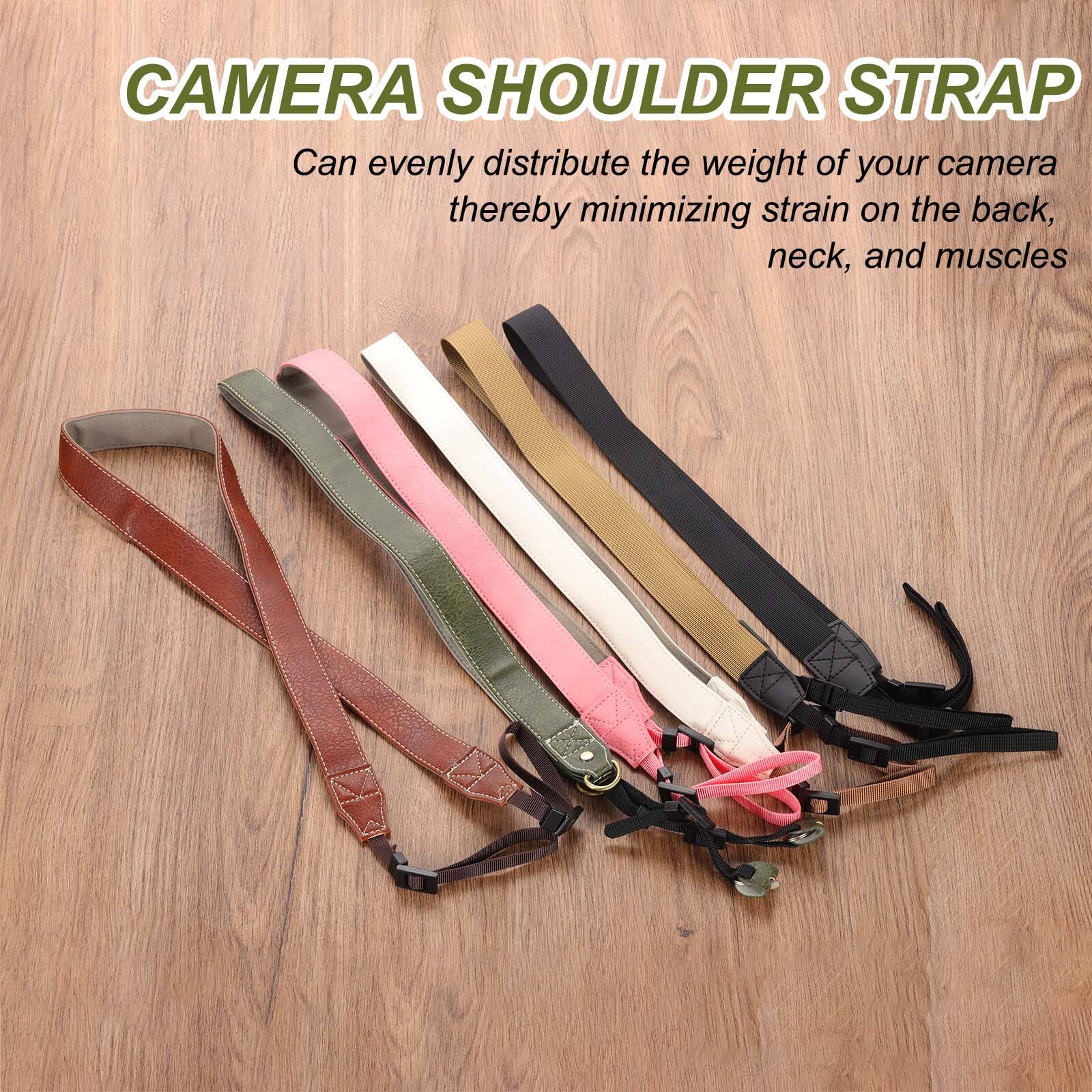 CAMERA SHOULDER STRAP

Can evenly distribute the weight of your camera thereby minimizing strain on the back, neck, and muscles