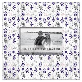 Fan Creations - Colorado Rockies 10'' x 10'' Floral Pattern Frame - Multicolor