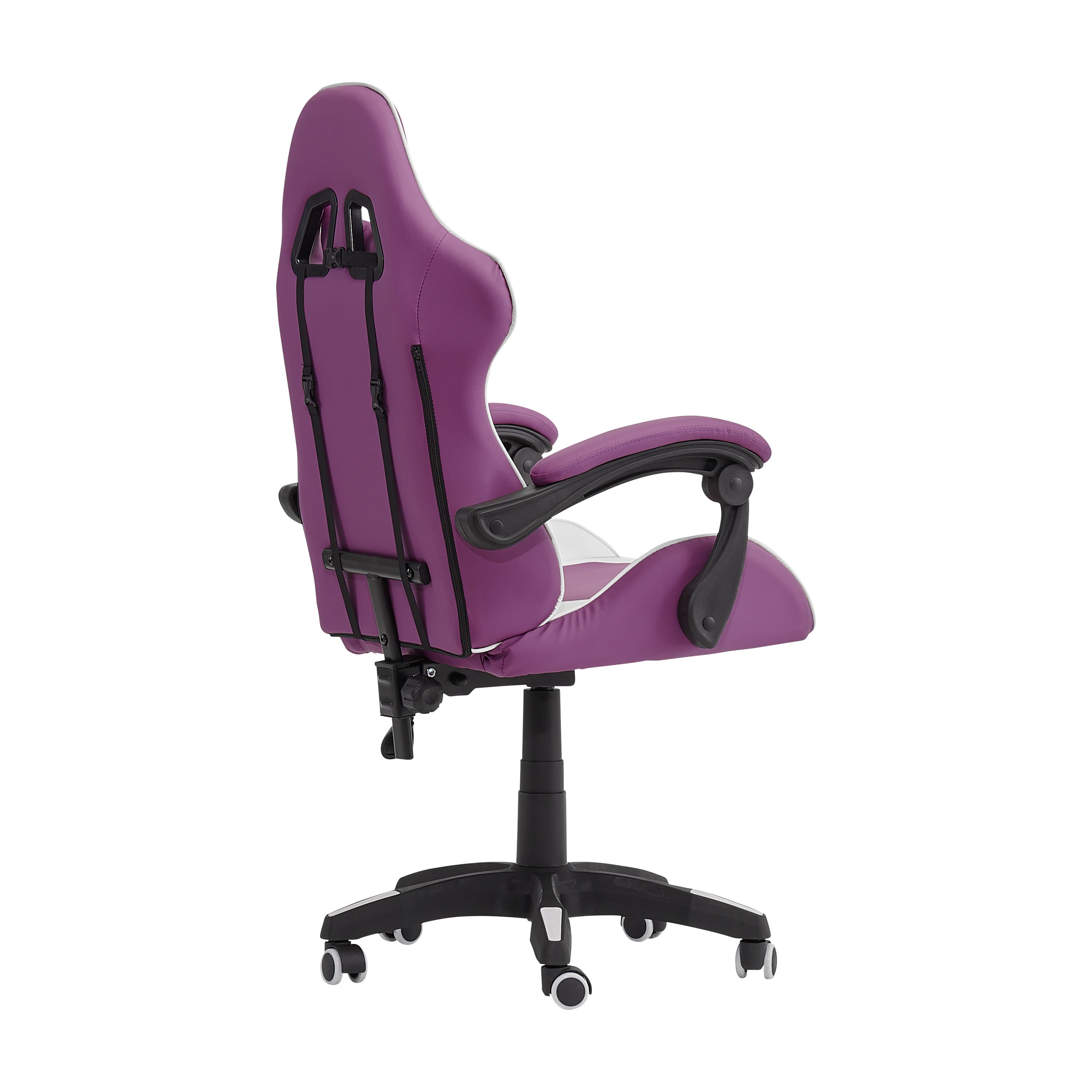 Alt View 12. CorLiving - Ravagers Gaming Chair - Purple and White.