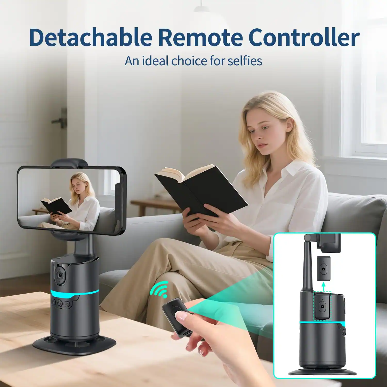 Detachable Remote Controller  
An ideal choice for selfies