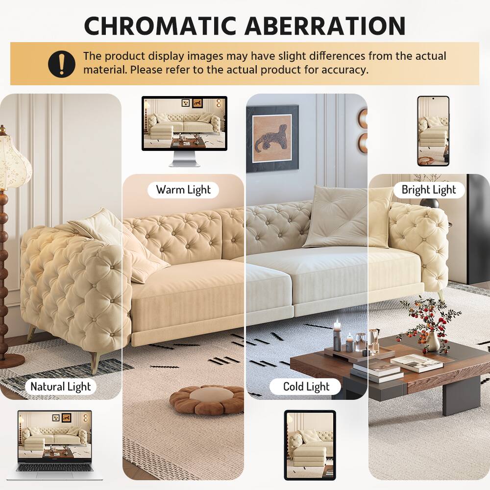 CHROMATIC ABERRATION

The product display images may have slight differences from the actual material. Please refer to the actual product for accuracy.

Warm Light  
Bright Light  
Natural Light  
Cold Light