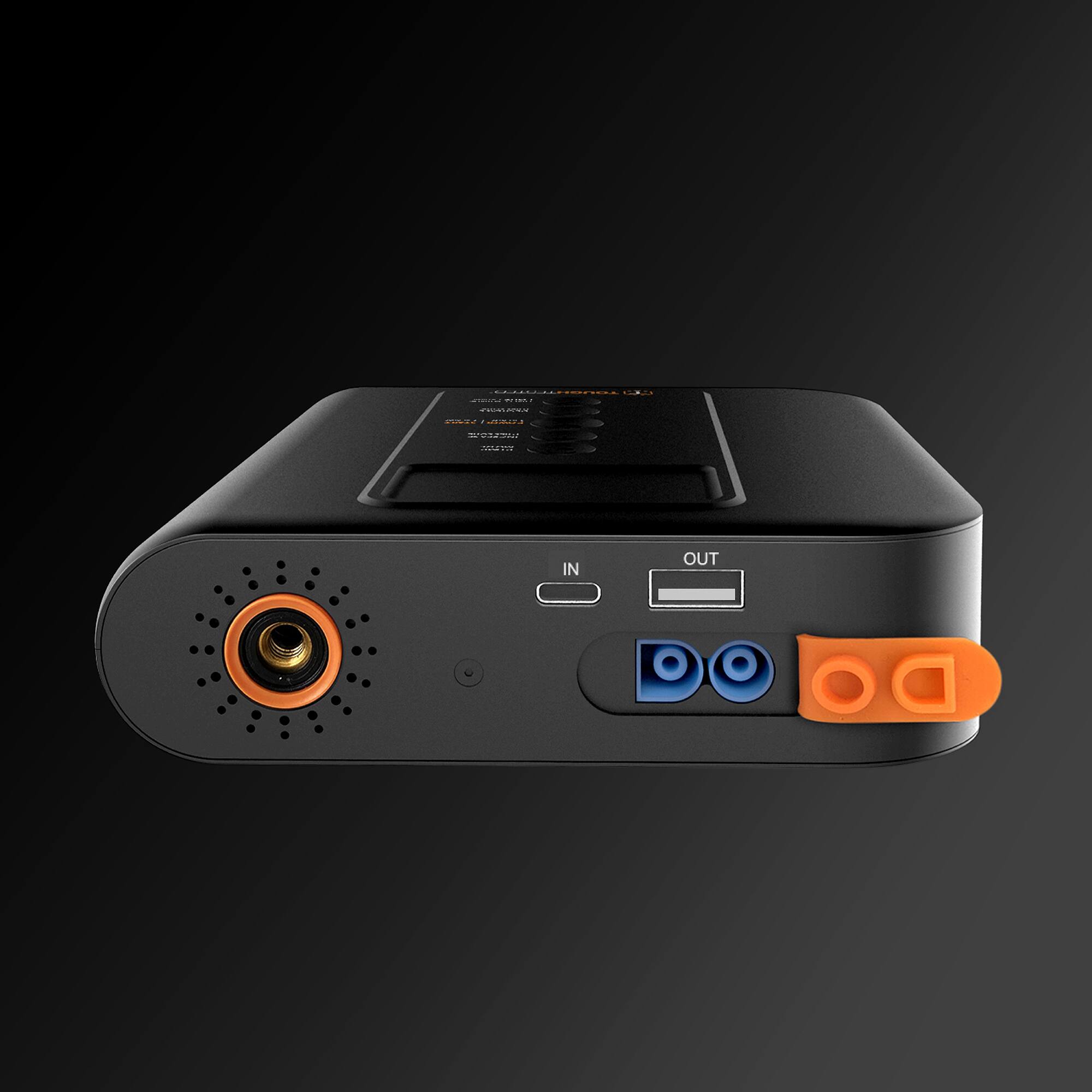 Alt View 1. ToughTested - Phoenix Jump Starter With Powerbank, Tire Inflator and Emergency Roadside Light - Black.