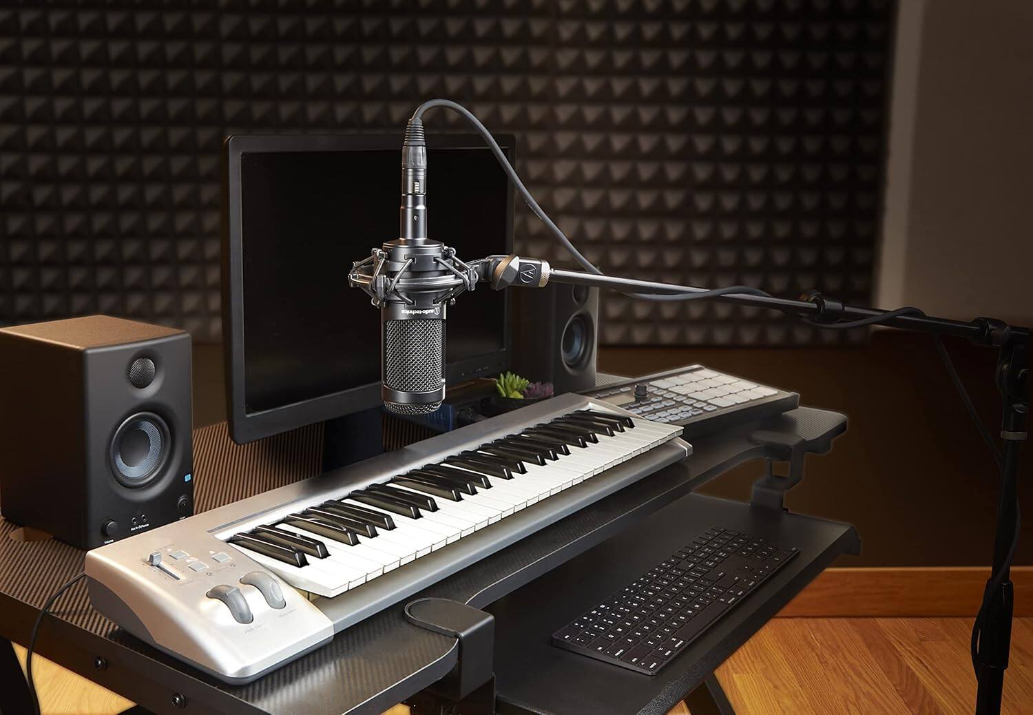 Alt View 6. Audio-Technica - Audio-Technica AT2035 Cardioid Condenser Microphone, 10 Ft XLR Cable, Bundle.