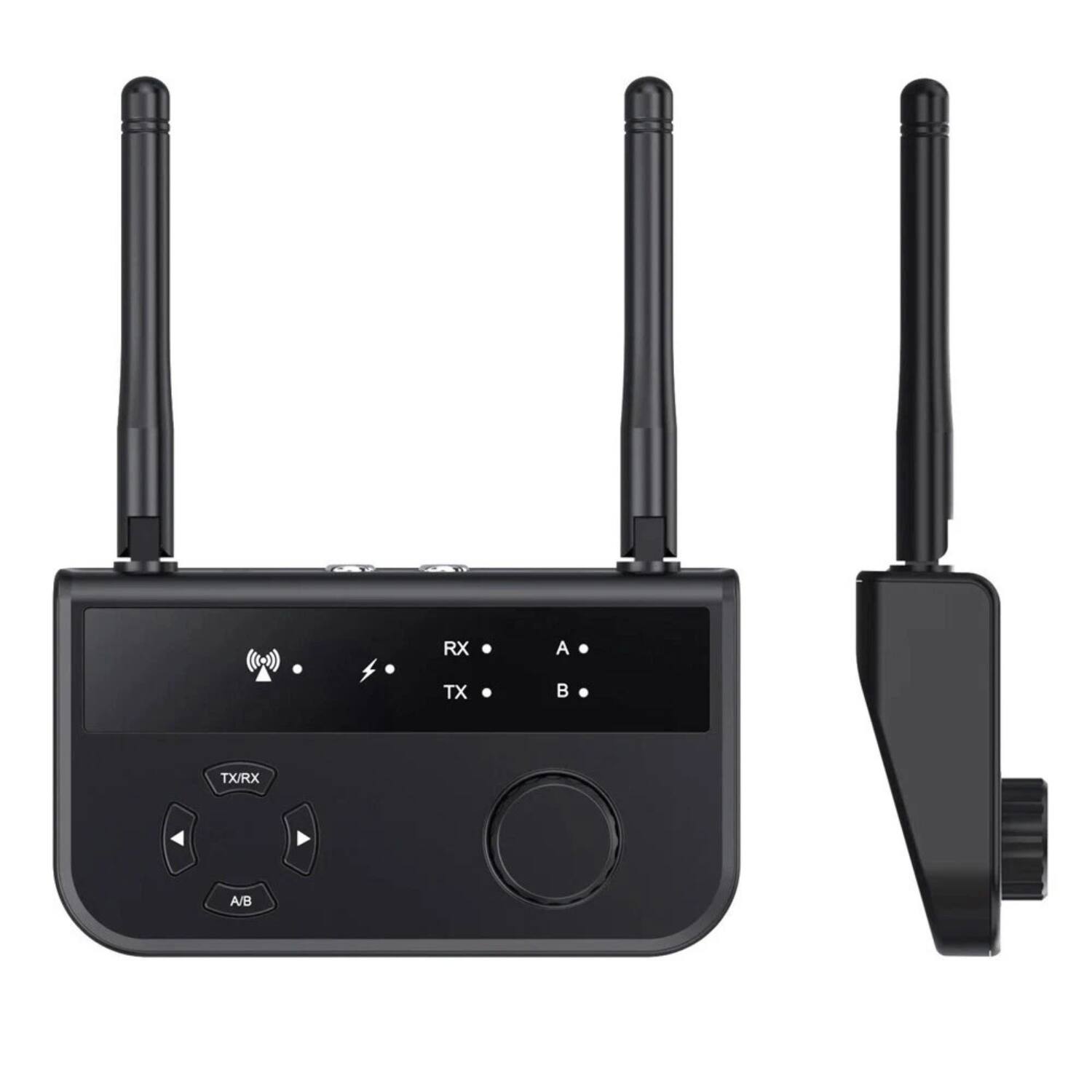 Stock Preferred - Bluetooth 5.3 Transmitter Receiver Long Range Audio Adapter for TV & Stereo - Black