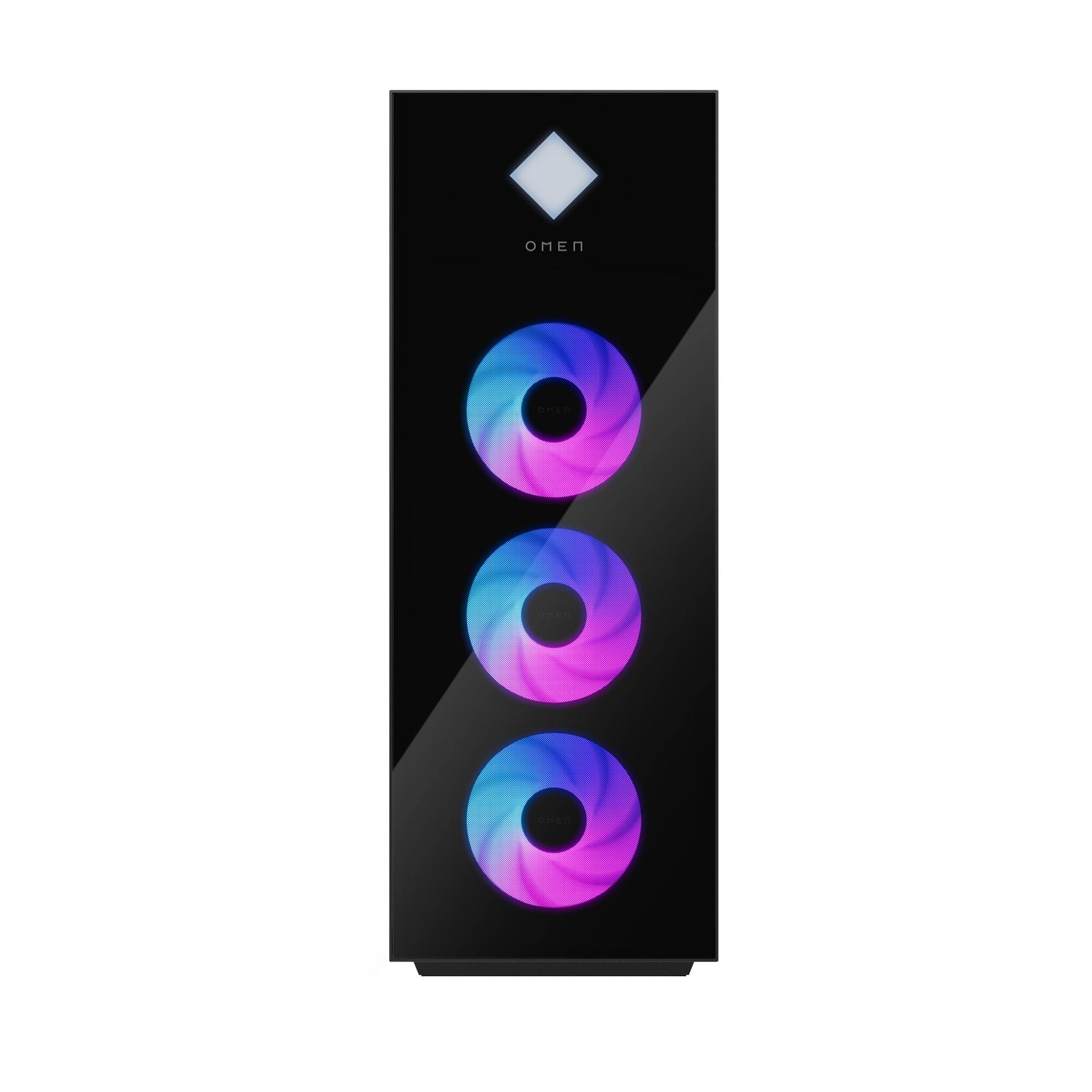 Left. HP - HP OMEN 45L GT22 Gaming PC Intel Core Ultra 9 285K 32GB RTX 5070 1TB W11H - Black.