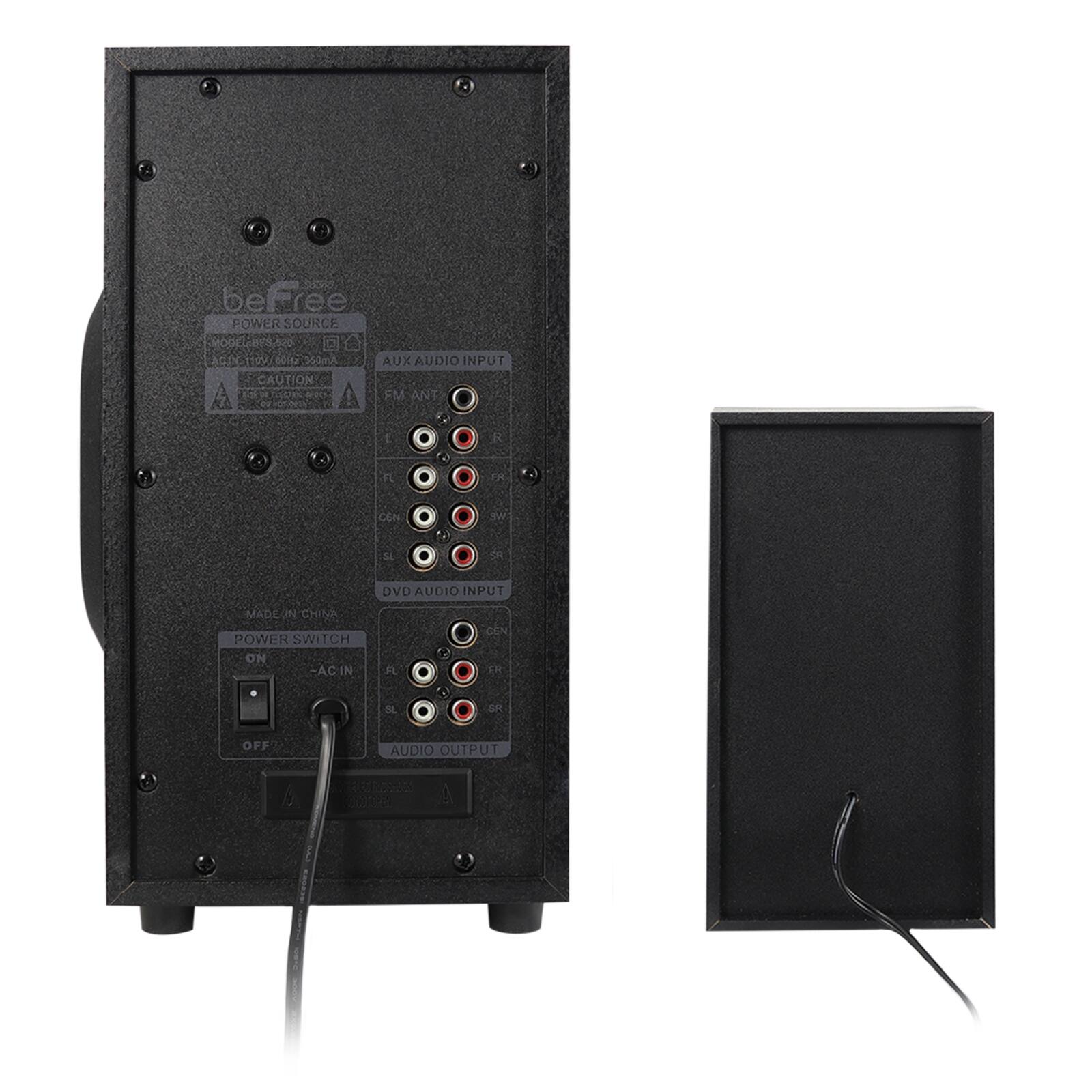 be befree POWER SOURCE 110V/220V 50/60Hz AUX AUDIO INPUT CAUTION FM ANT C A E R C6N - 3 DVD AUDIO INPUT MADE IN CHINA POWER SWITCH ON AC IN A CON H OL cnt O OFF AUDIO OUTPUT