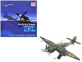 Hobby Master - Junkers Ju 87G-2 Stuka WNr. 494193 Tank Buster Stab. SG 2 Slovakia 1944 German Luftwaffe Air Power Series 1/72 - Green, Grey, Yellow