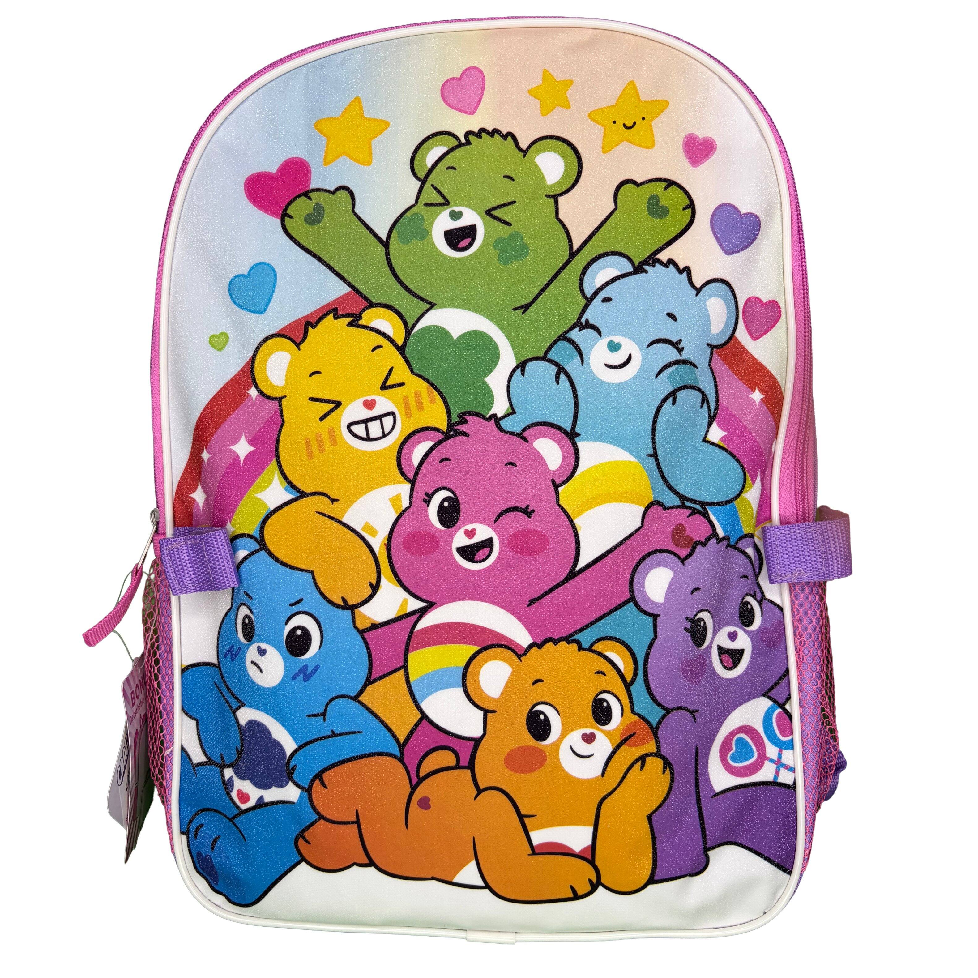 Alt View 3. Care Bears - Girls Care Bear 16" Backpack for School with Rectangular Lunch Bag, for Kids - Assorted Pre-Pack.
