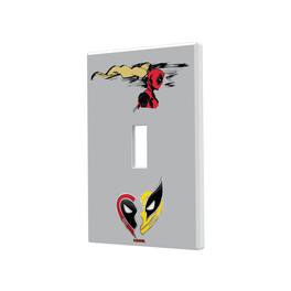 Keyscaper - Marvel Badge Hidden-Screw Light Switch Plate - Single Toggle - Ladypool