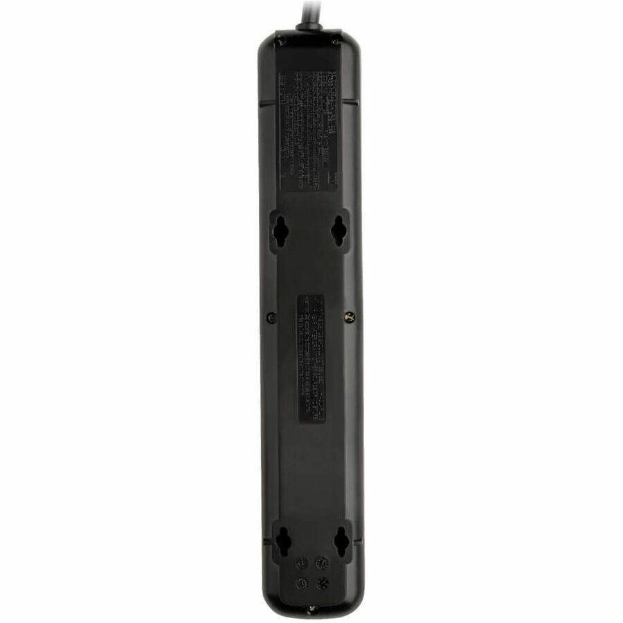 Alt View 2. Tripp Lite - Eaton Tripp Lite Series Protect It! 7-Outlet Surge Protector, 12 ft. Cord, 1080 Joules, Diagnostic LED, Black Housing - Black.