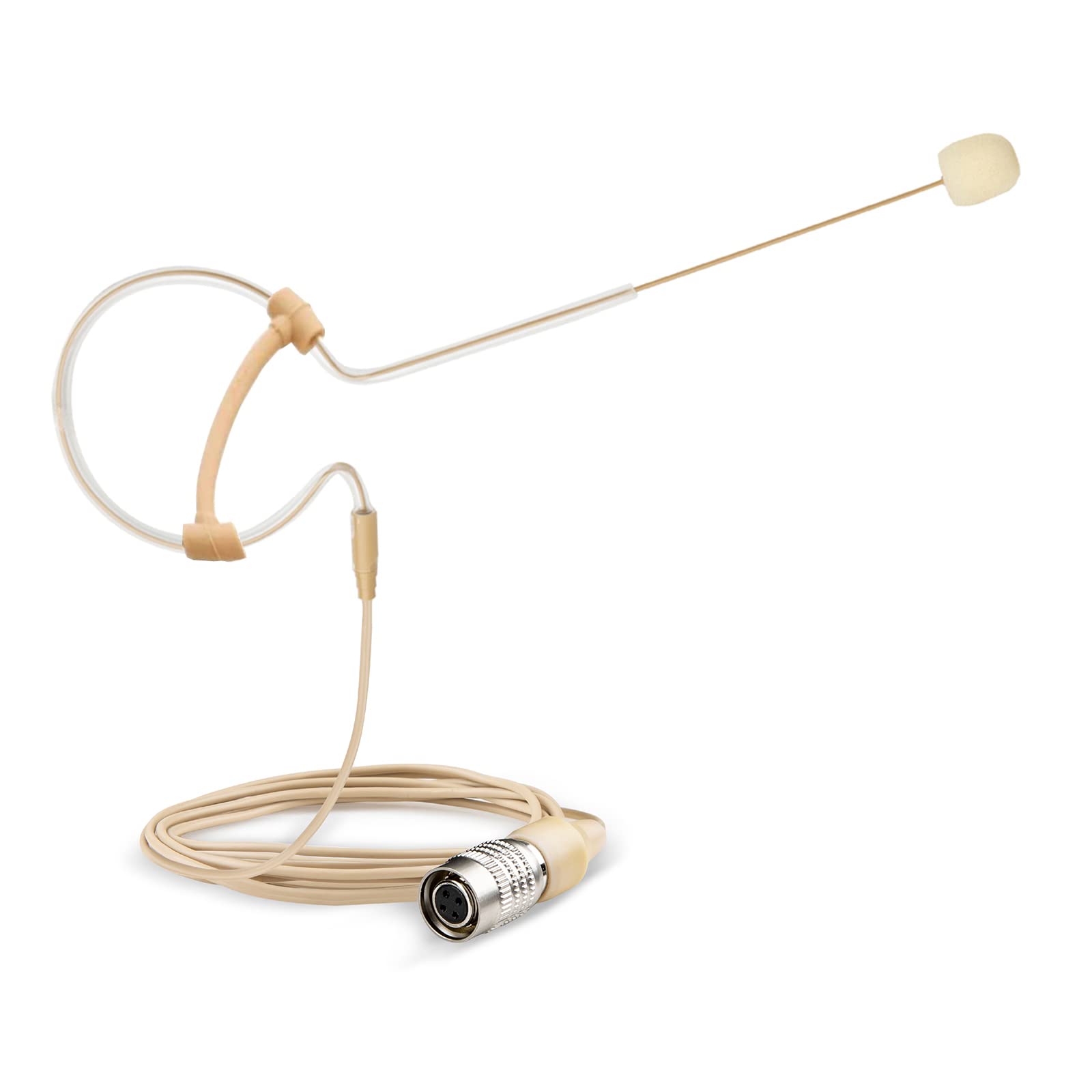 Front. PO3TICJUNKI3 - Headset Microphone Headworn Single Earset Over Ear Hanging Condenser Mic For Audio Wireless System Bodypack - Default.