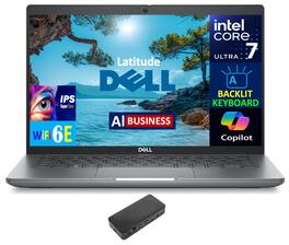 Dell - Latitude Laptop 14.0 FHD (Intel Ultra 7 165U , 16GB DDR5, 1TB M.2 PCIe SSD, Intel Graphics, Win 11 Pro) - Silver