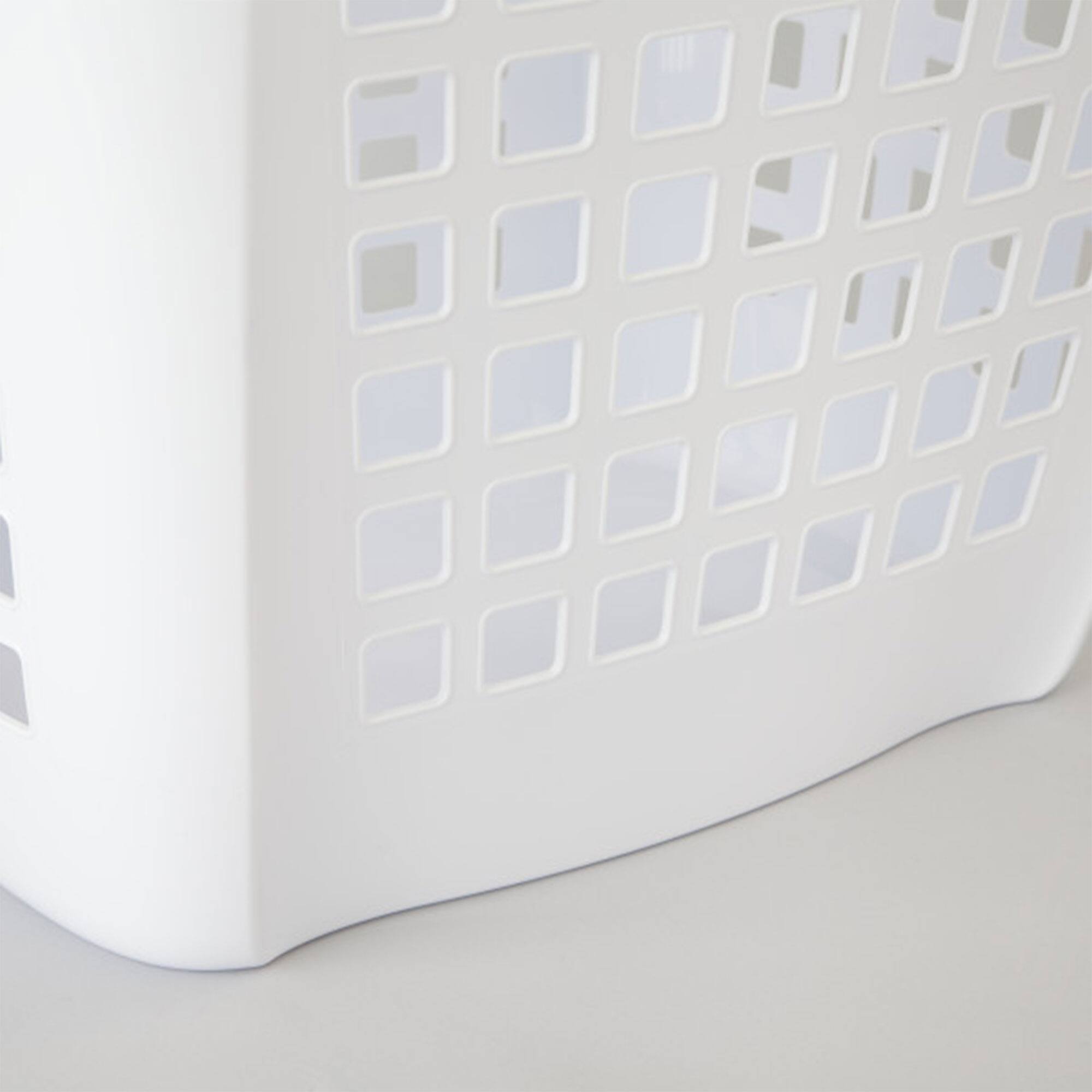 Alt View 5. Sterilite - Sterilite Ultra Easy Carry Dirty Clothes Laundry Basket Hamper, White (8 Pack) - White.