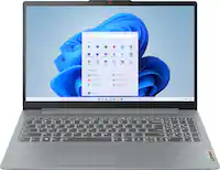 Lenovo - IdeaPad Slim 3i 15.6" Full HD Laptop - Intel Processor N355 2025- 8GB Memory - 128GB UFS - Arctic Grey - Front_Zoom