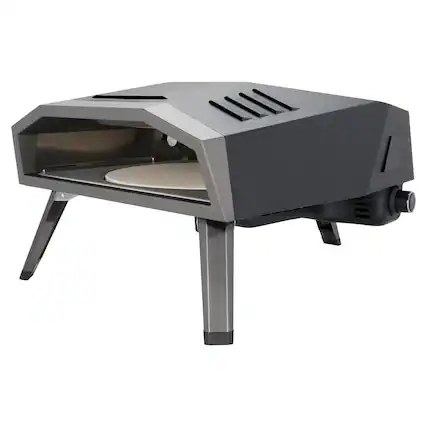 Front. ZWILLING - ZWILLING BBQ+ Propane Gas Pizza Oven - Black.