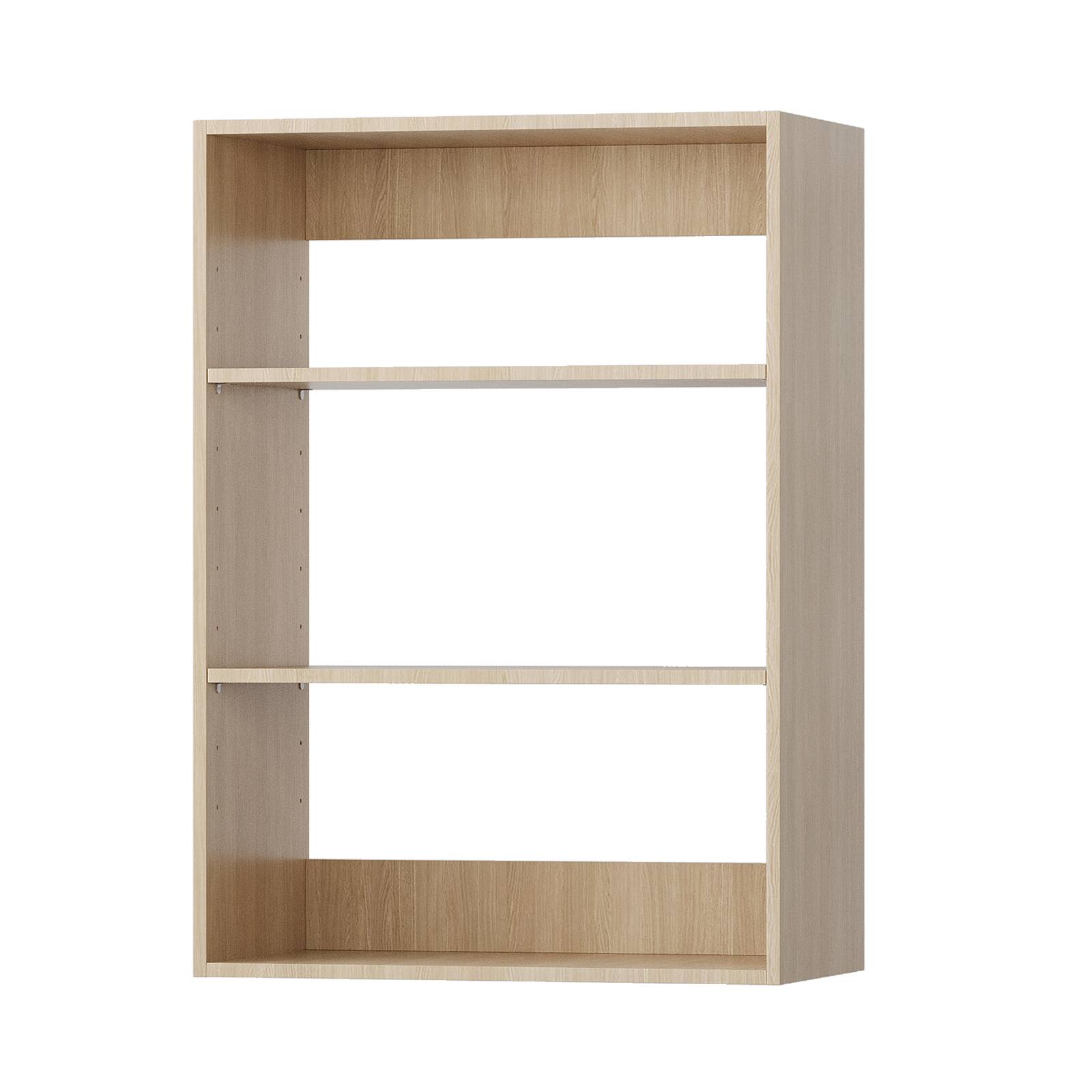 Alt View 4. LOVMOR - LOVMOR 25.5 in Wood Shelf Short Tower Closet Unit-Customizable Wall Mounted Modular Closet System for Bedroom Closet - Wood.