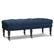 Front Zoom. Simpli Home - Henley Tufted Ottoman Bench - Distressed Dark Blue.