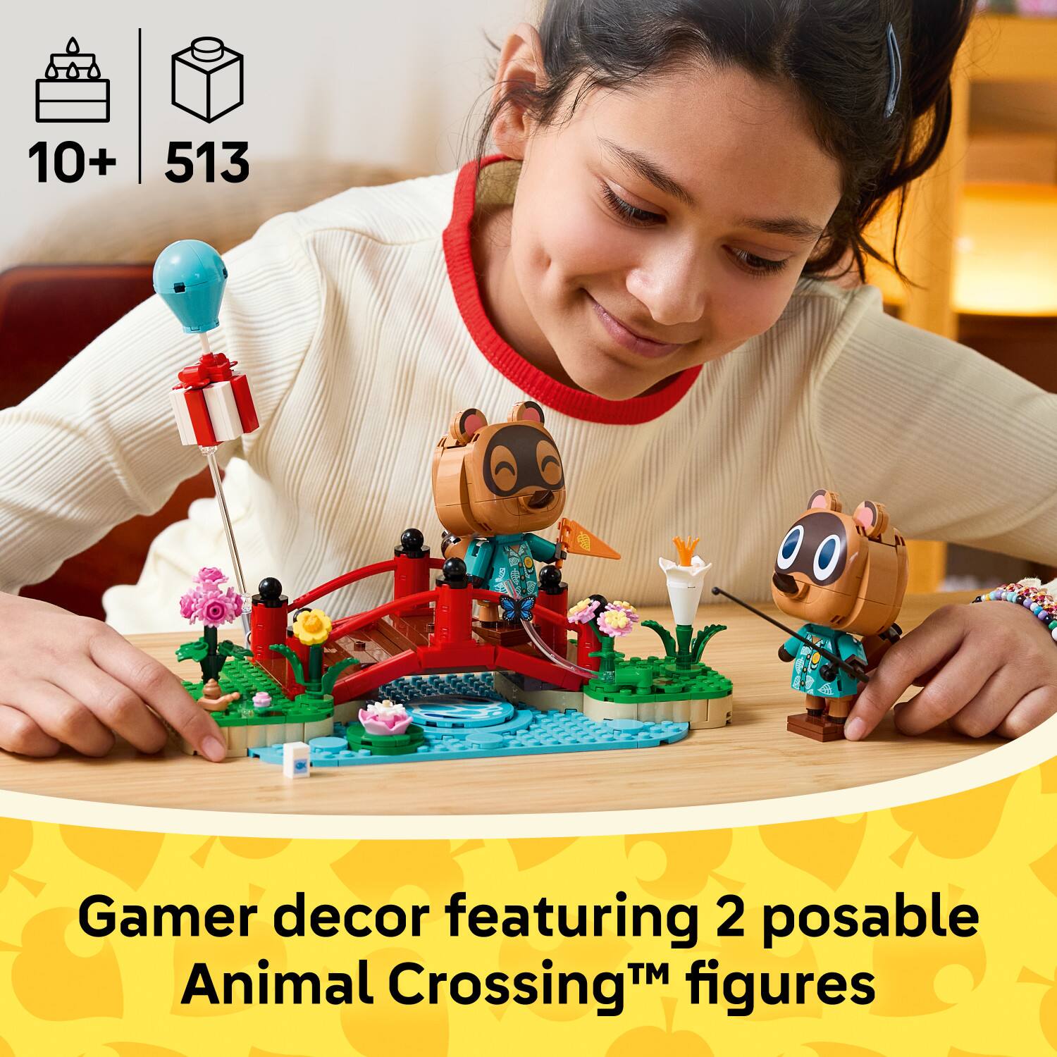 10+ 513 Gamer decor featuring 2 posable Animal Crossing™ figures