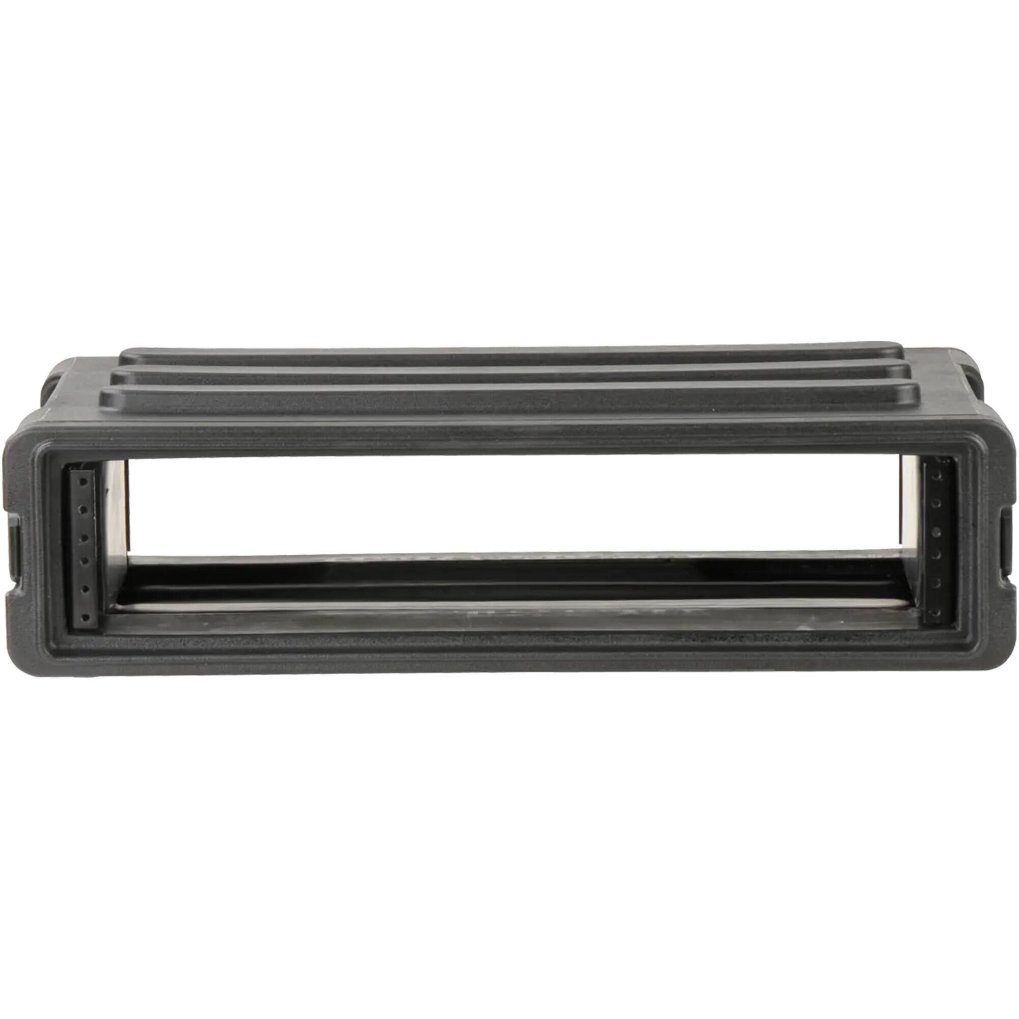 Alt View 6. SKB - SKB 2U Shallow Roto Rack Case Gear Protector, Stackable, Waterproof, Black - Black.