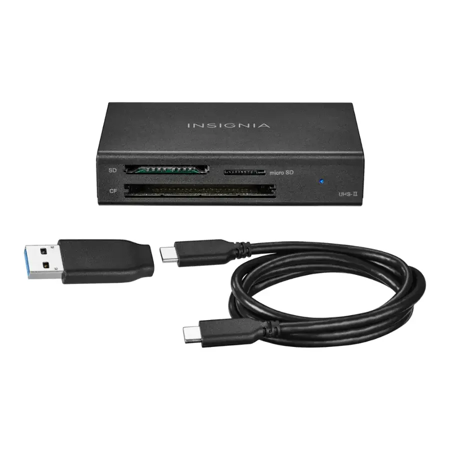 Compactflashj Card Reader Insignia™ USB C to SD, microSD and CompactFlash Memory Card Reader ...