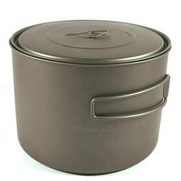 TOAKS - Titanium 1600ml Pot - POT-1600 - Outdoor Camping Cup Bowl - Silver