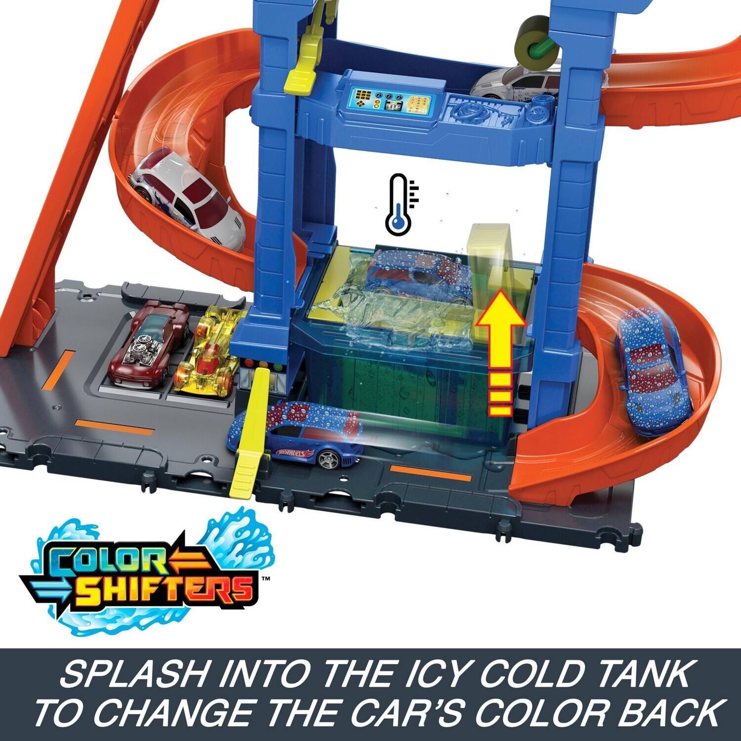 COLOR SHIFTERS  
SPLASH INTO THE ICY COLD TANK TO CHANGE THE CAR'S COLOR BACK