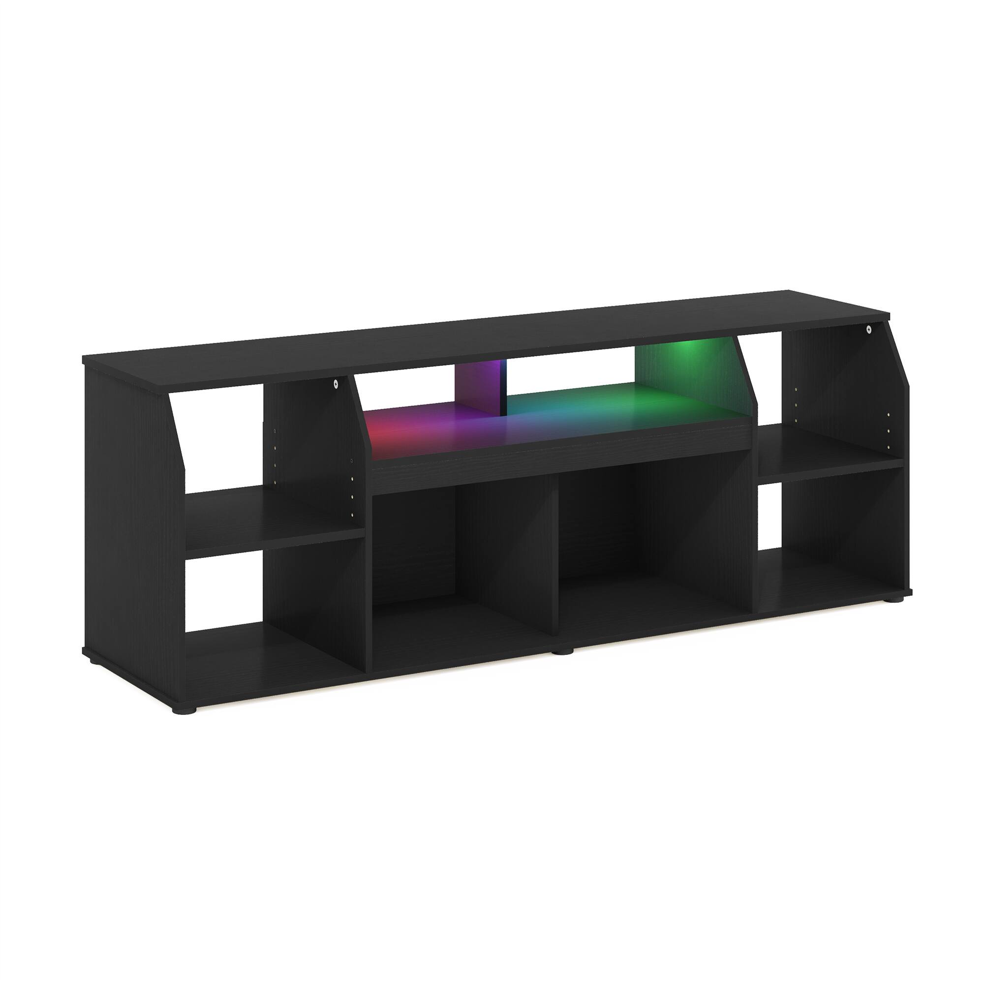 Alt View 2. Furinno - JAYA Large Media Console Table with LED For TV up to 65-Inch - Americano.