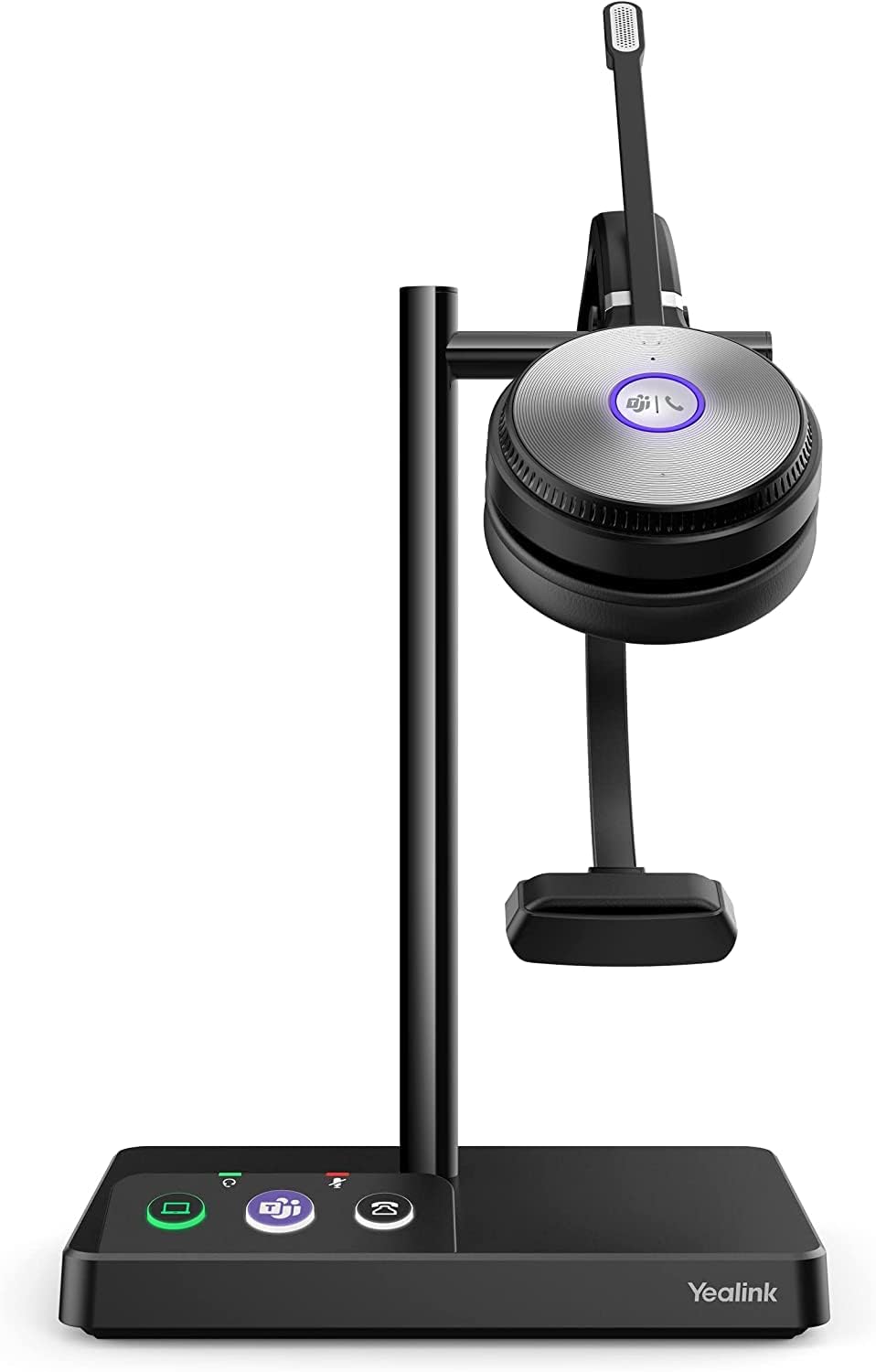 Angle. Yealink - Yealink 1308000 WH62-Mono Teams Certified Wireless Headset with Microphone.
