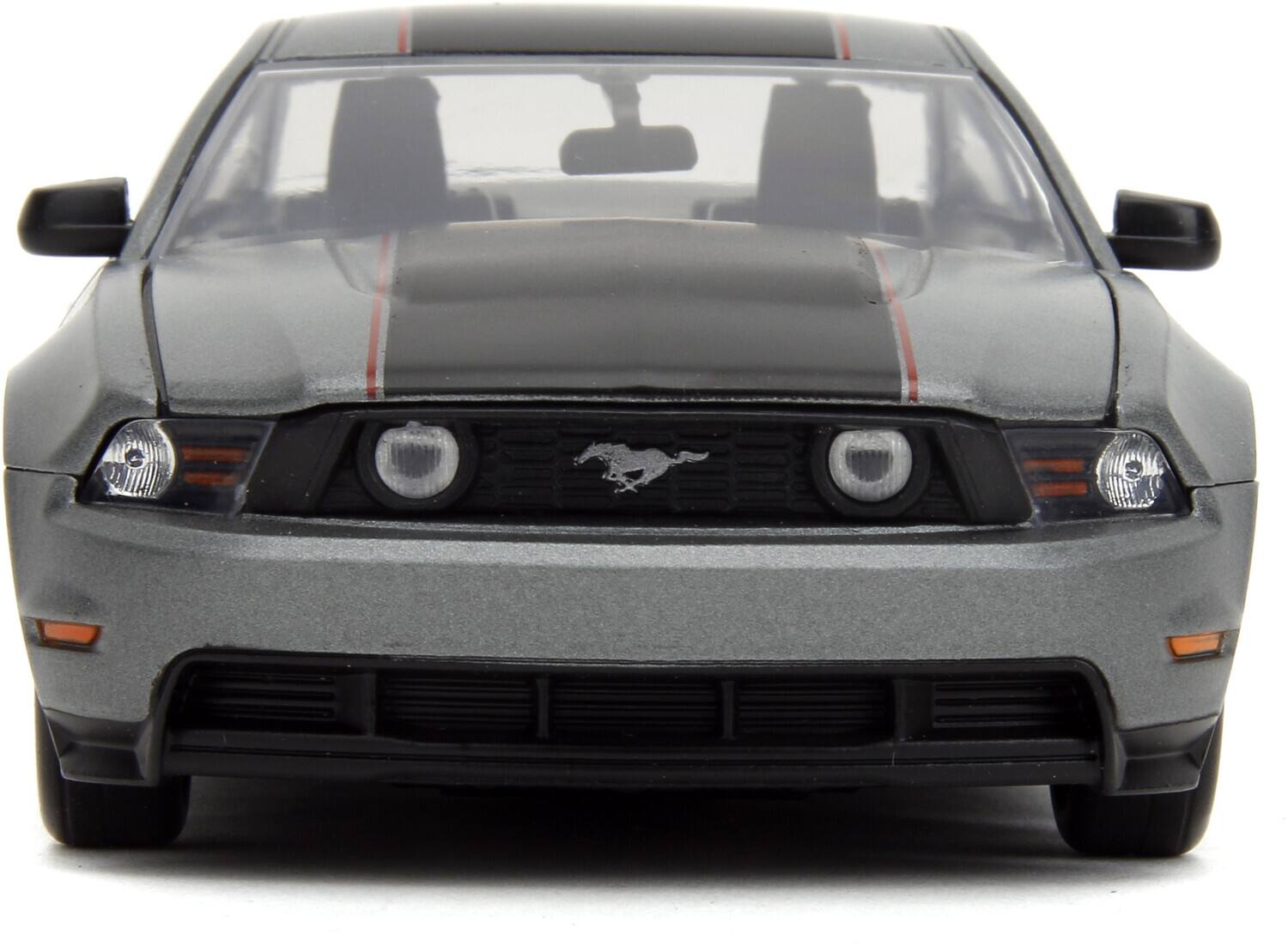 Alt View 2. Jada Toys - Big Time Muscle - 1:24 2010 Ford Mustang GT Charcoal Grey Die-Cast Car   - COLLECTIBLES - Multicolor.