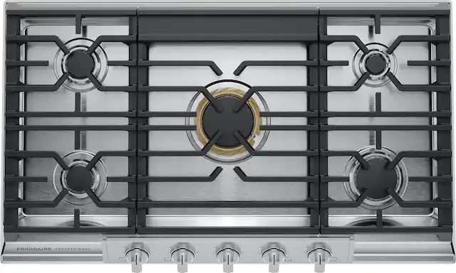 Frigidaire Professional is the brand of the stove in the image.