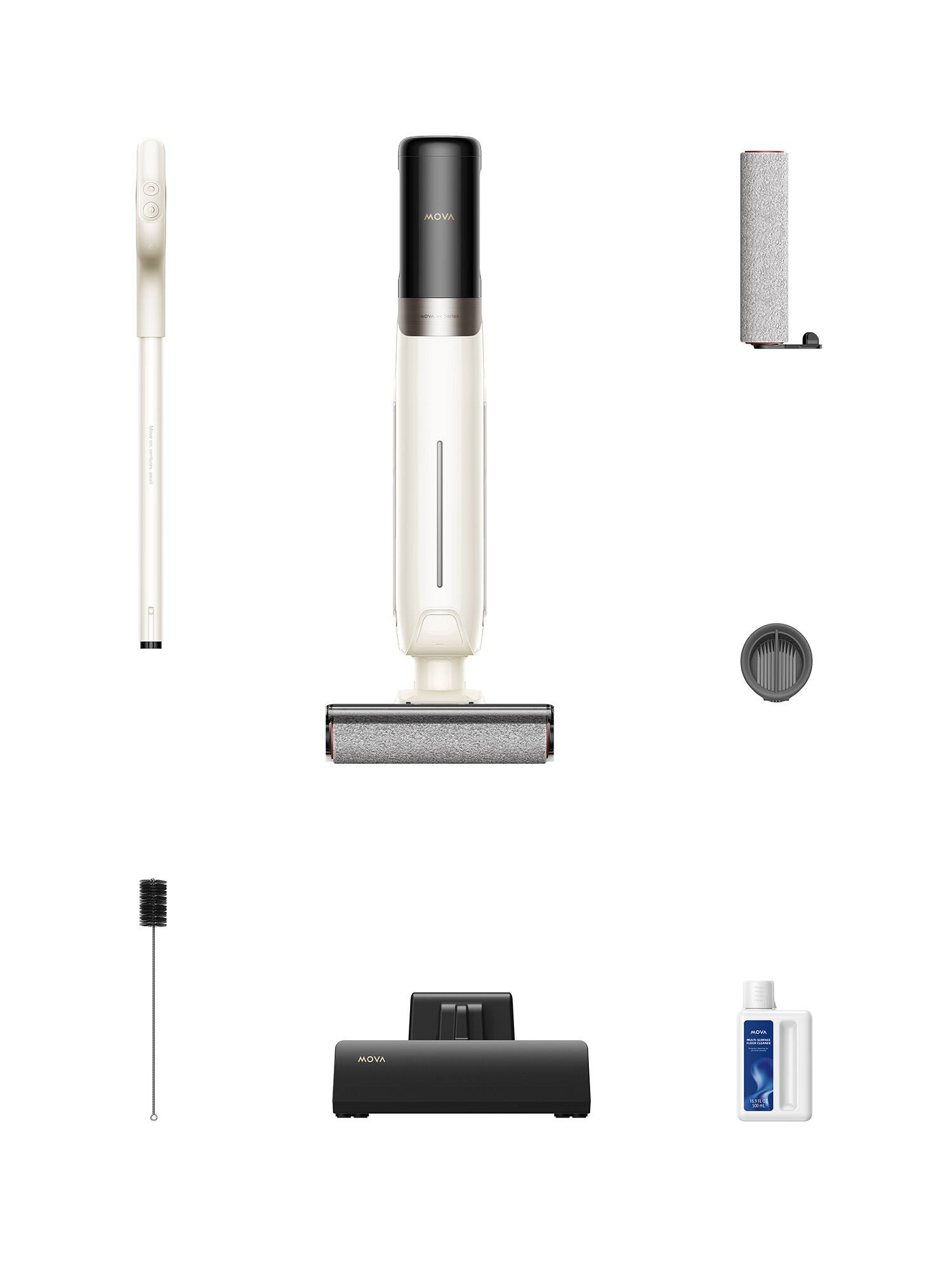 MOVA K30 Wet Dry Cordless Mop Vacuum,18000Pa Suction, Dual Edge