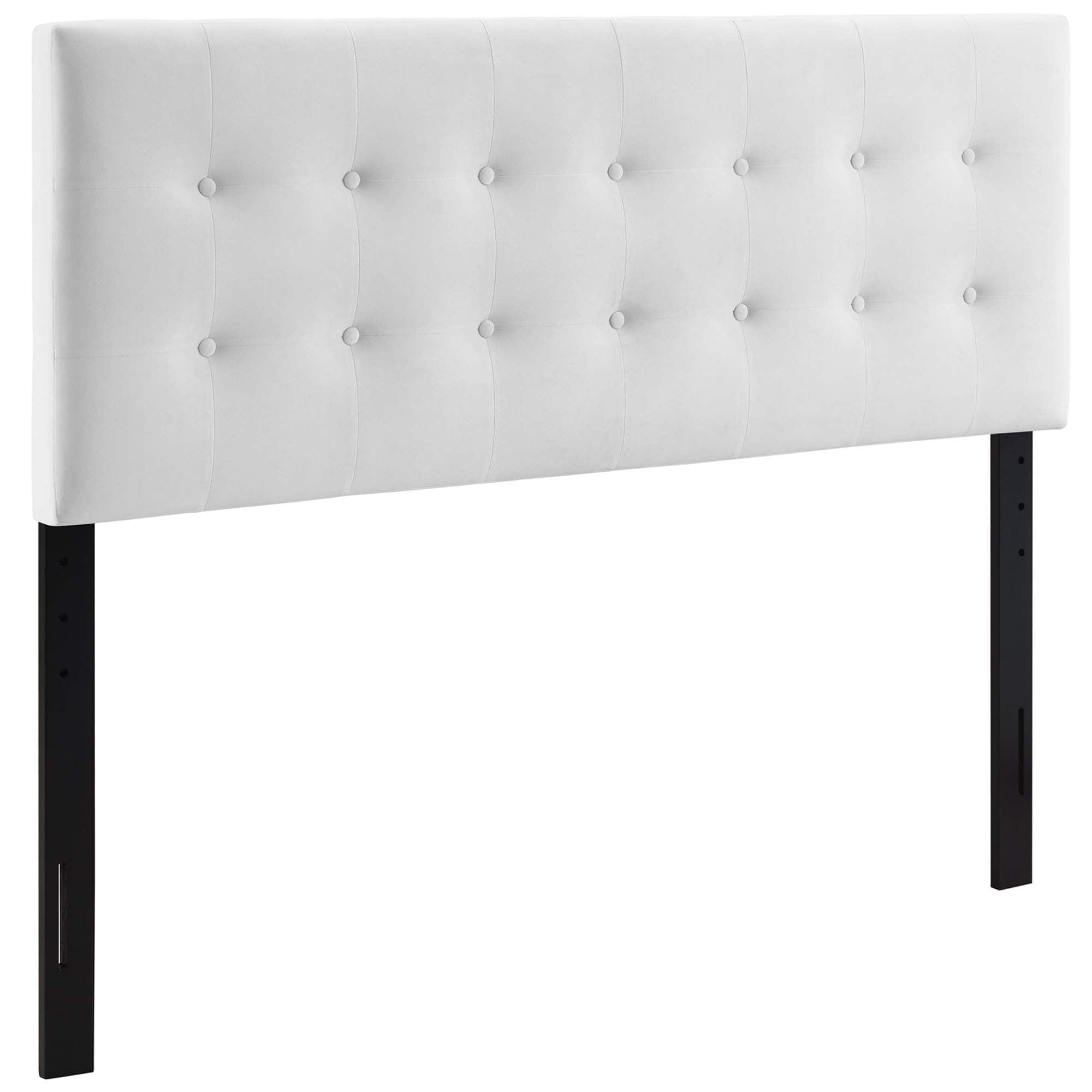 Emily Biscuit Tufted Performance Velvet King Headboard by Modway - White price history on PriceWatchPro