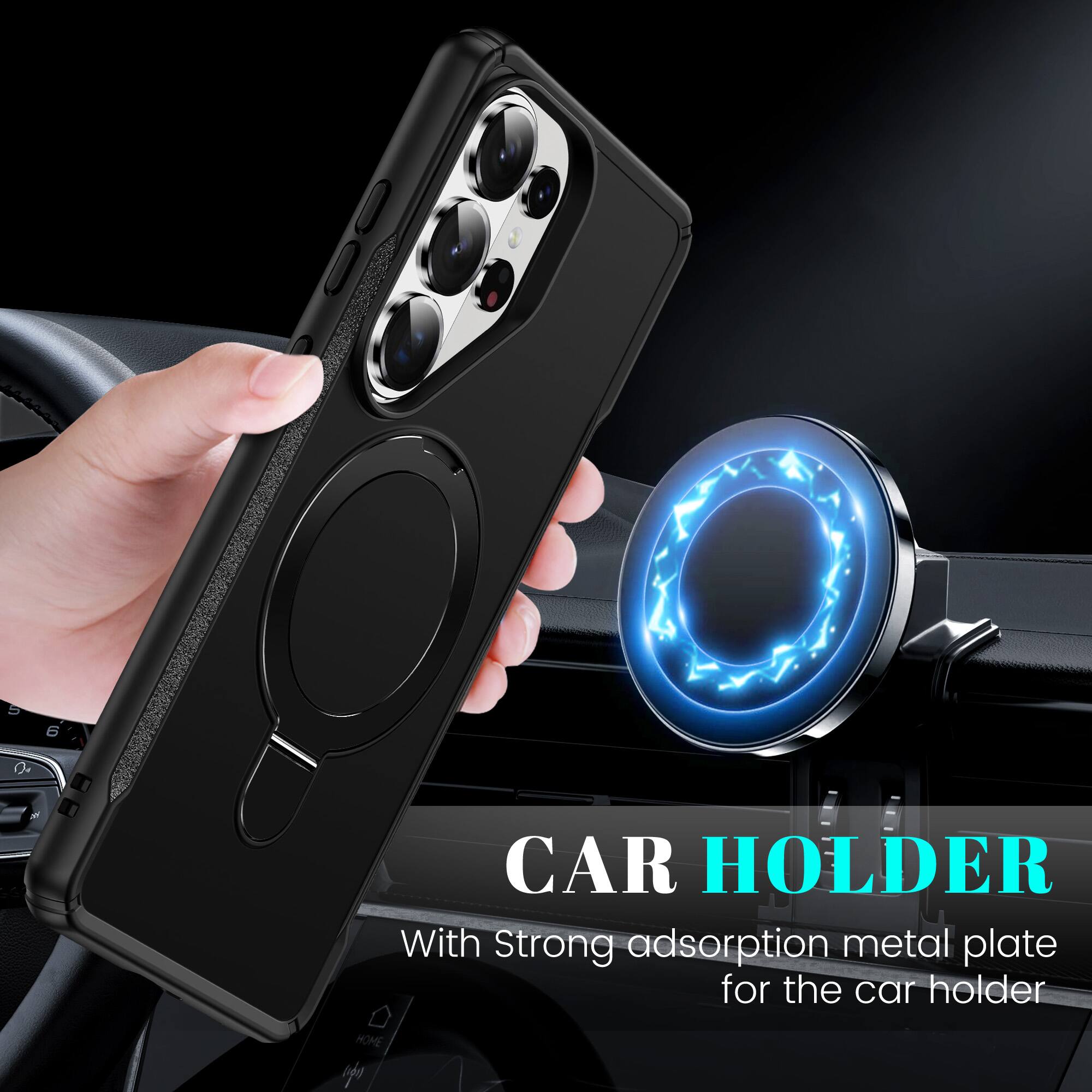 CAR HOLDER  
With Strong adsorption metal plate for the car holder