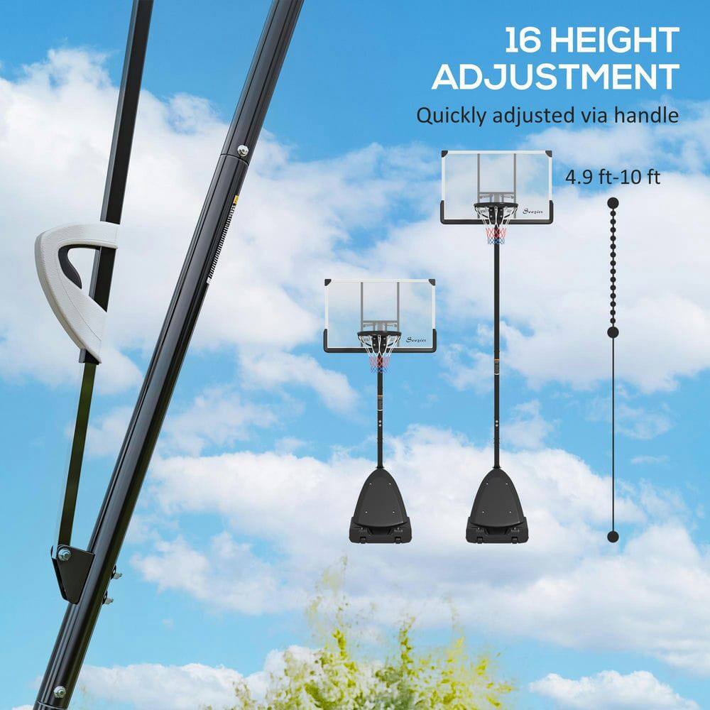 16 HEIGHT ADJUSTMENT  
Quickly adjusted via handle  
4.9 ft-10 ft