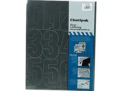 Chartpak
Vinyl Lettering
Draw your own signs and labels.
332 55
HOW TO USE