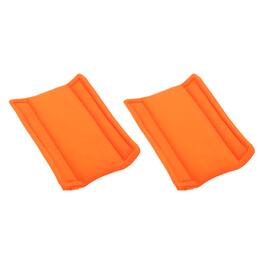Unique Bargains - 2pcs Camera Bag Divider, 5.12x4.33x0.59in, Shockproof Padding Insert for Lens Case, Travel Photography - Orange